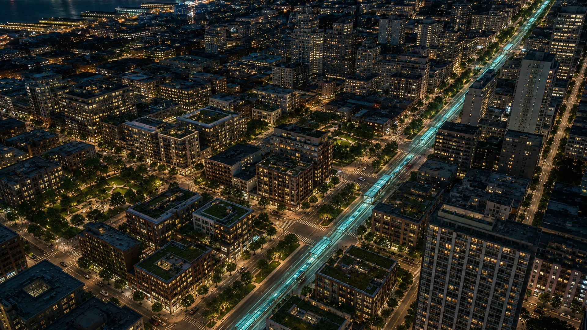 The same San Francisco corridor — housing and transit branch
